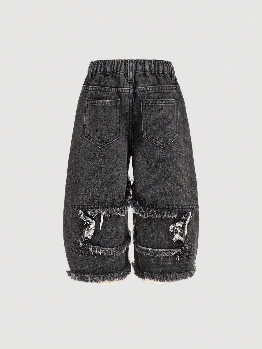 SPODNIE JEANSOWE ripped