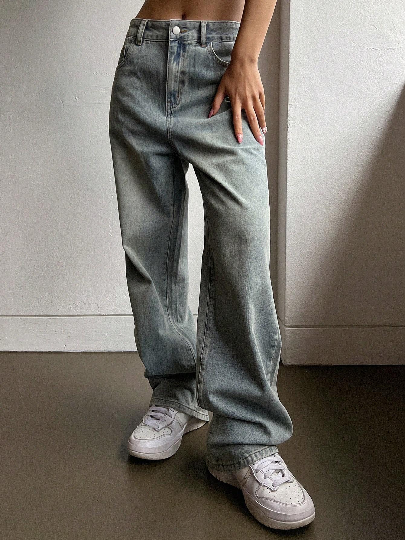 PROSTE SPODNIE JEANS