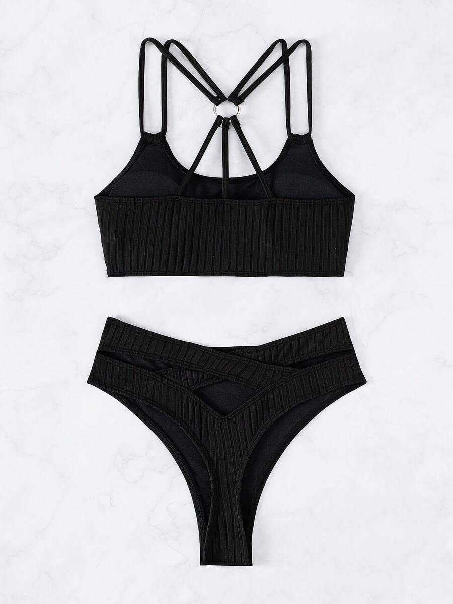CZARNY KOMPLET BIKINI 