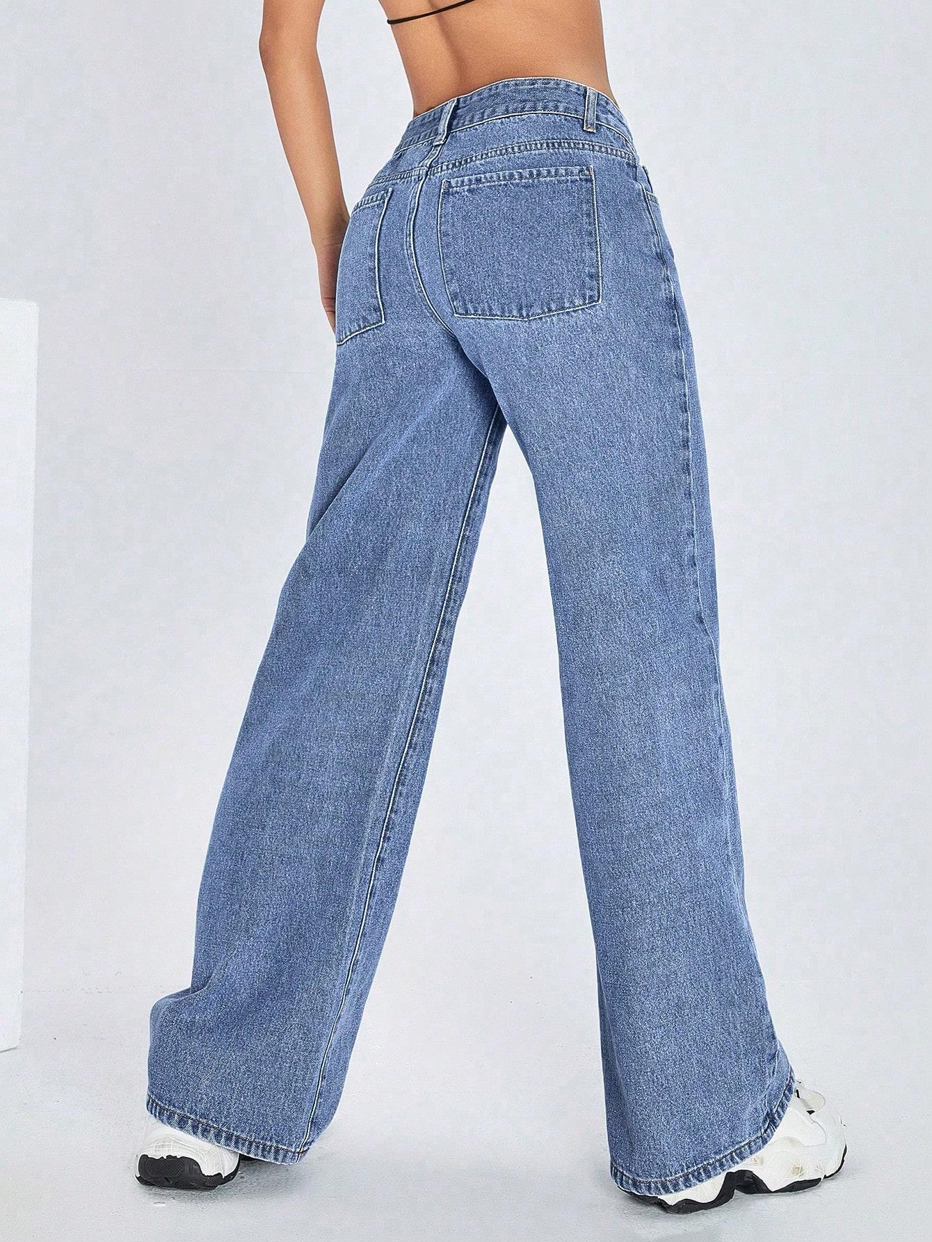 NIEBIESKIE SPODNIE JEANS