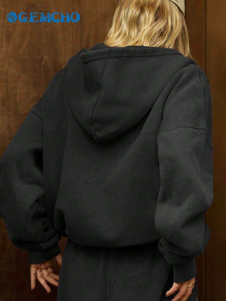 CZARNA BLUZA KAPTUR 