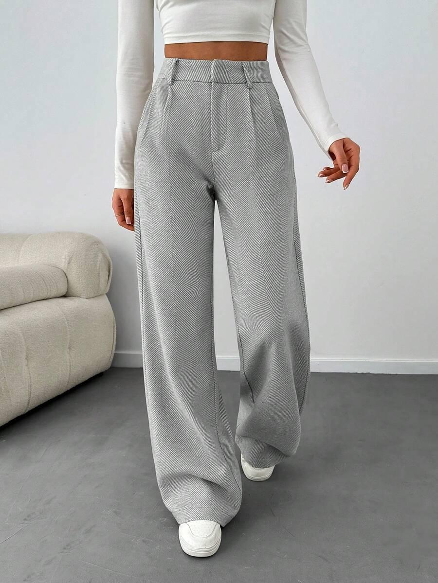 SZARE SPODNIE CASUAL