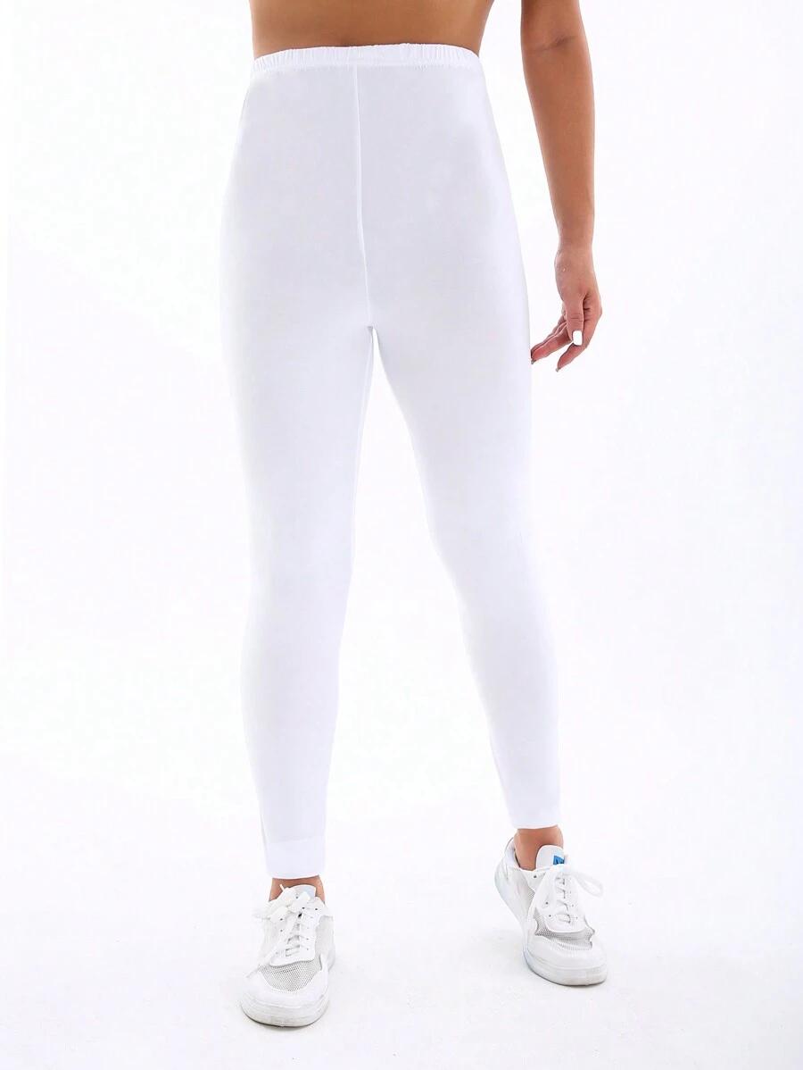 klasyczne gładkie legginsy 2-pack