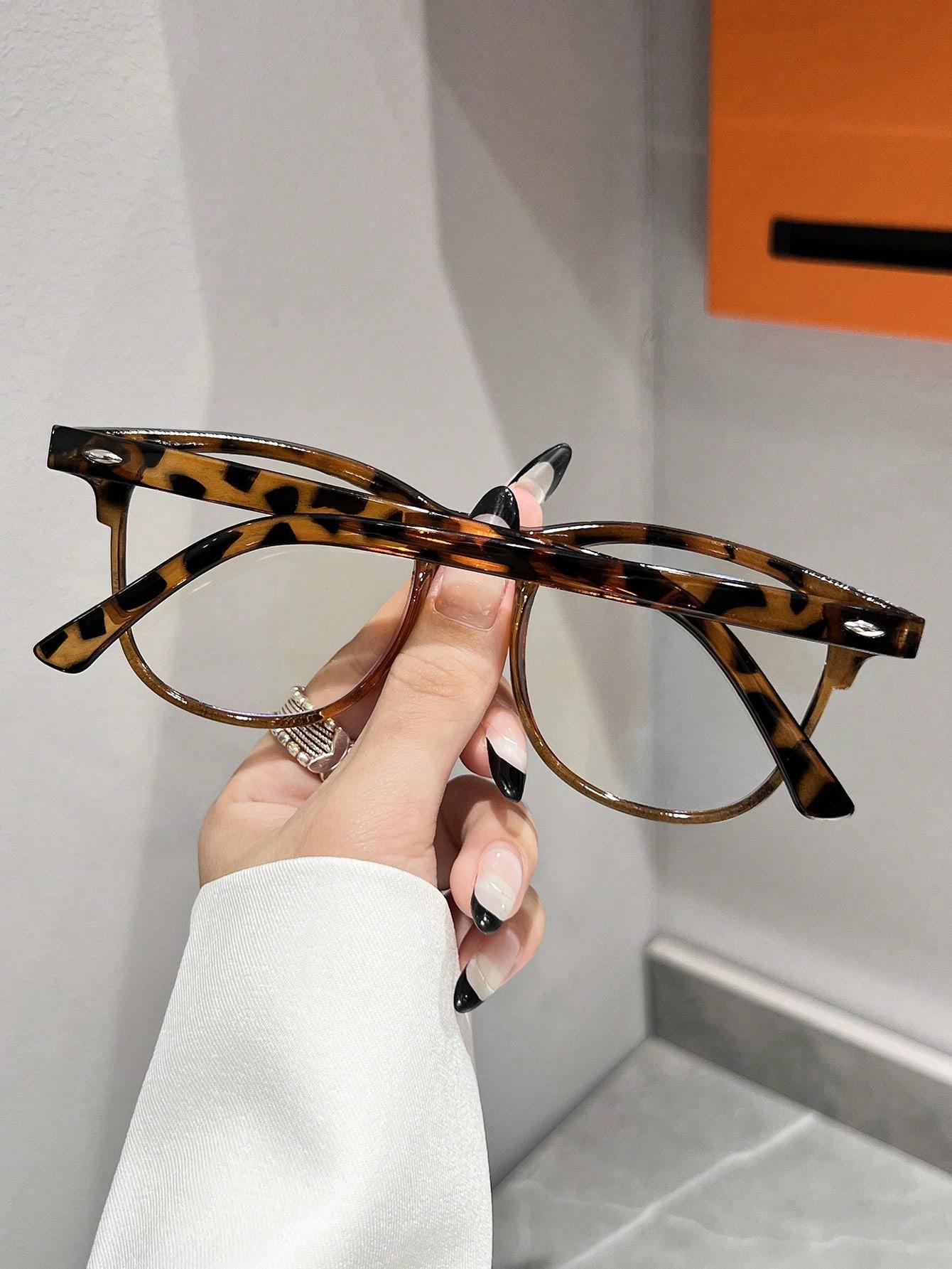okulary zerówki animal print