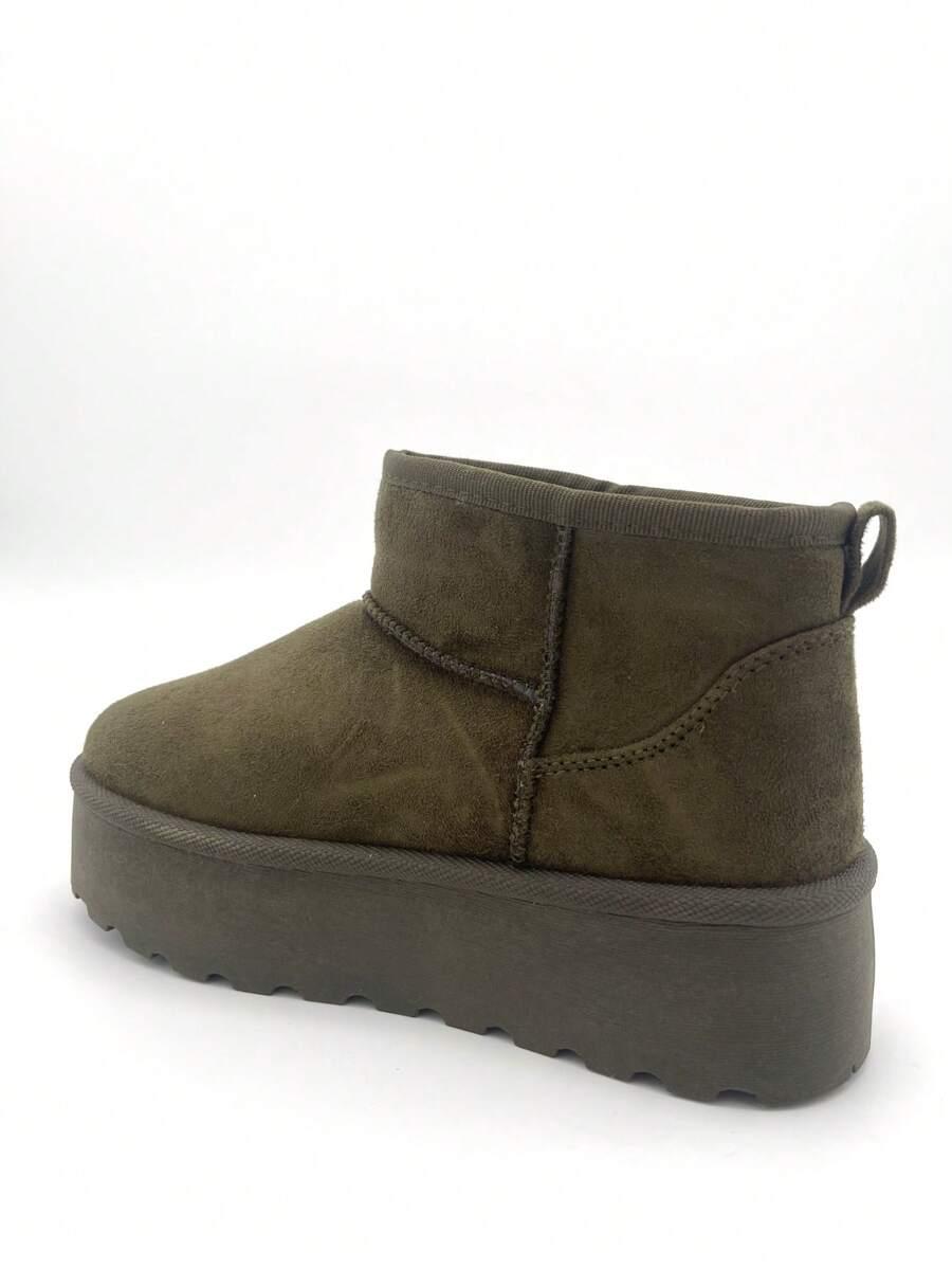 zielone buty śniegowce platforma