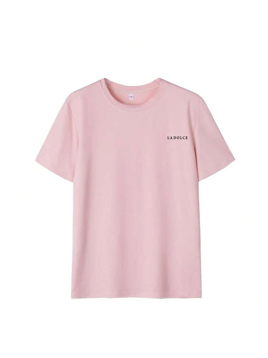 T-shirt okrągły dekolt