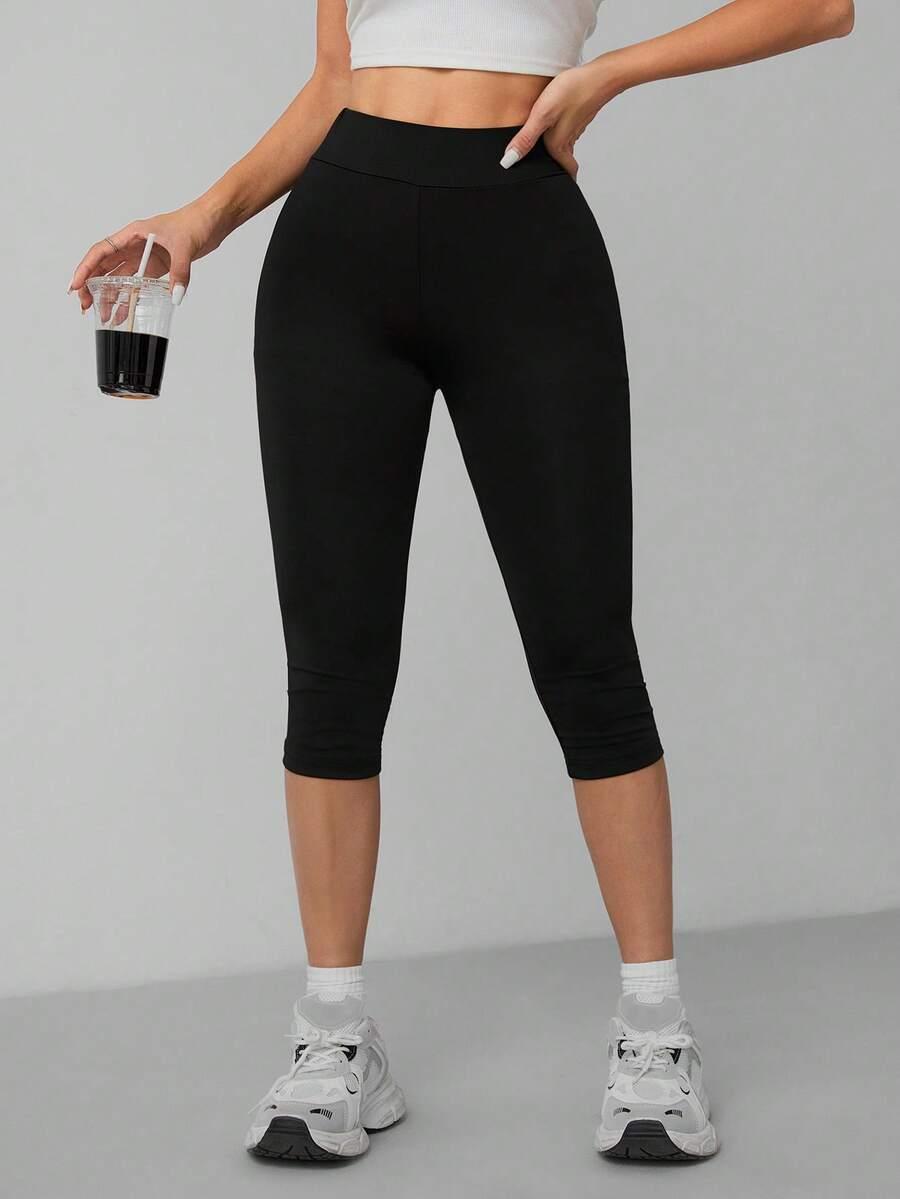 czarne legginsy wysoki stan