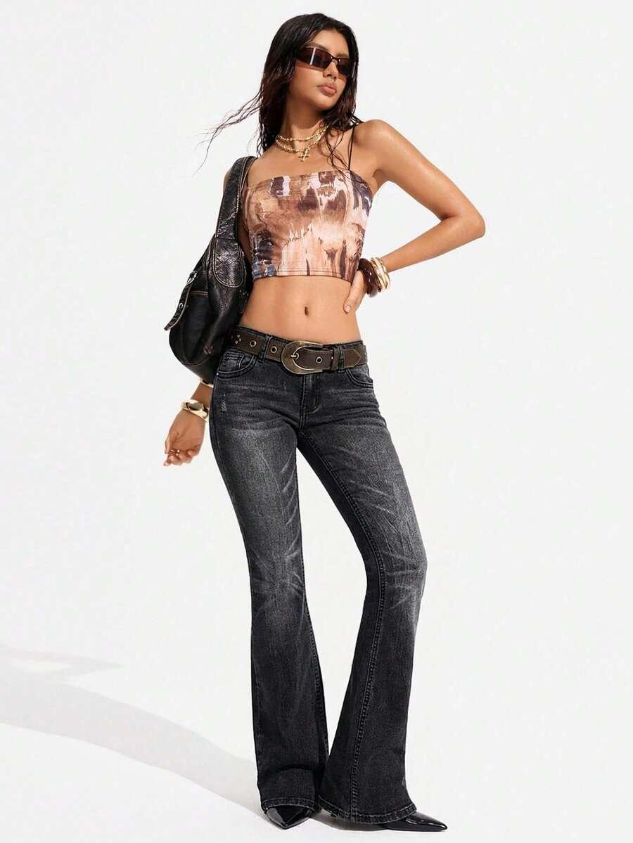 czarne spodnie jeans 