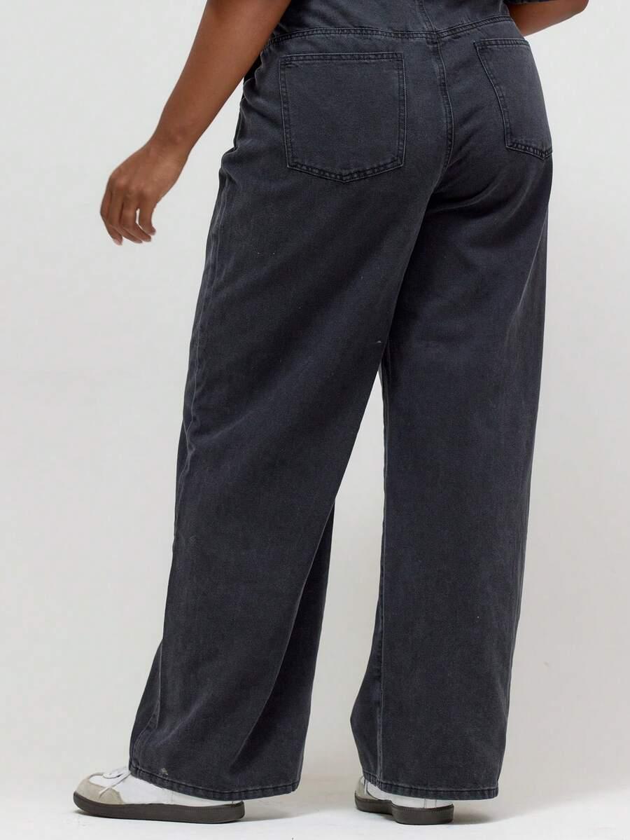 czarne spodnie jeans proste nogawki
