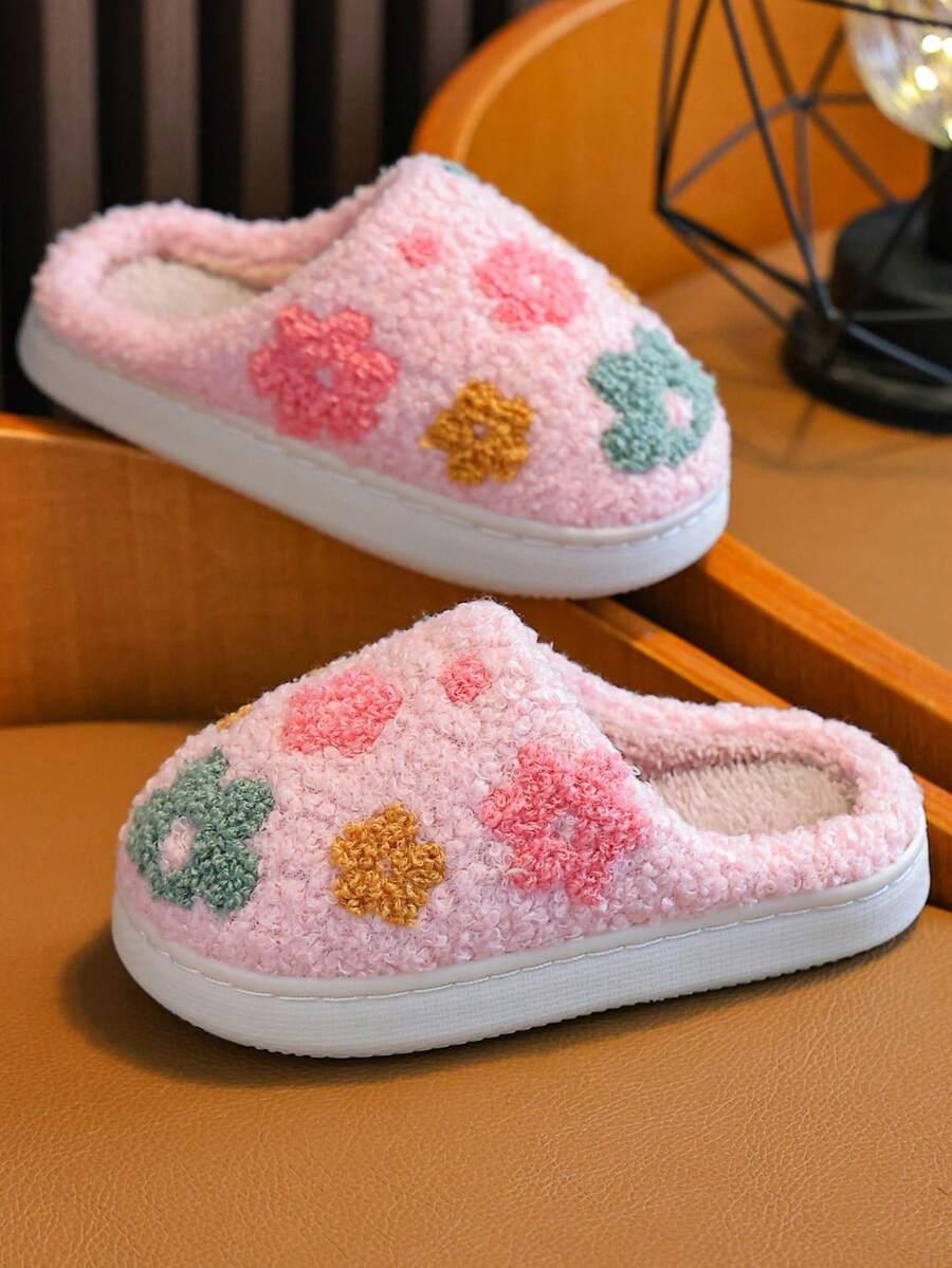 kapcie wzór kwiaty