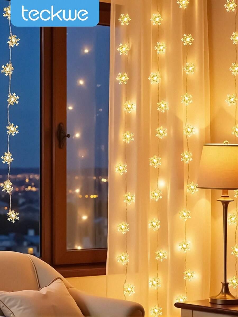 lampki led płatki śniegu