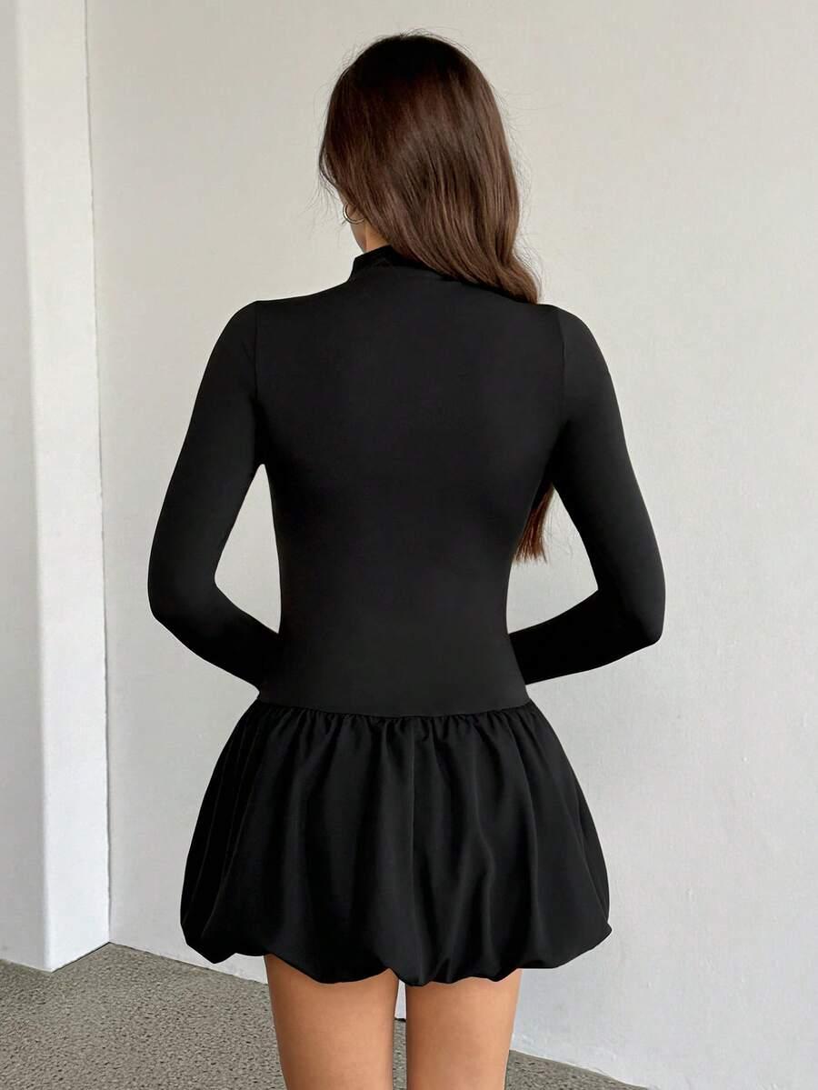 czarna mini sukienka 