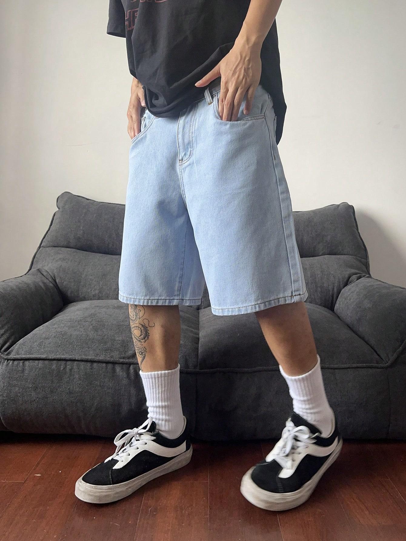 NIEBIESKIE KRÓTKIE SPODENKI JEANS