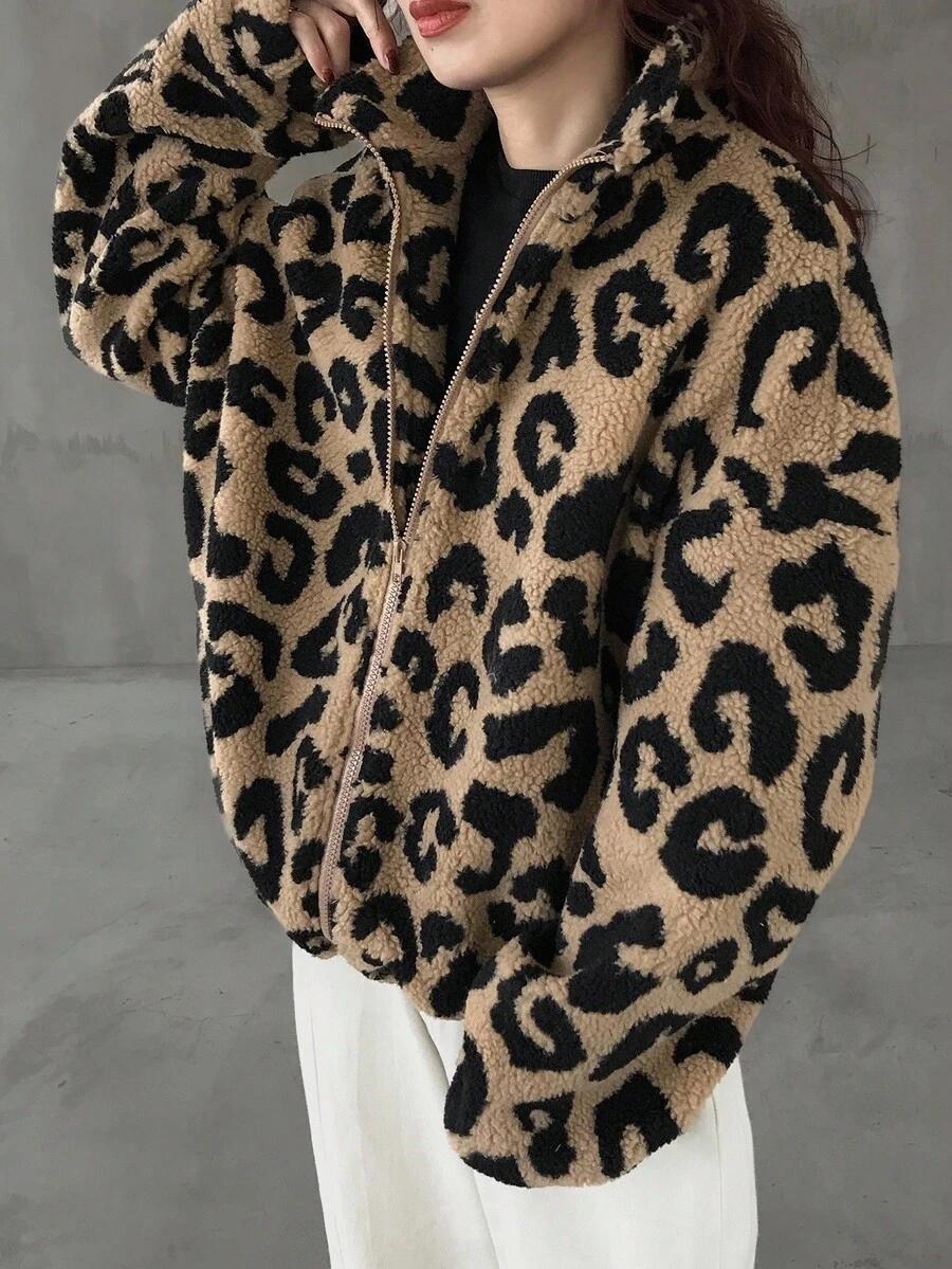 bluza leopard print