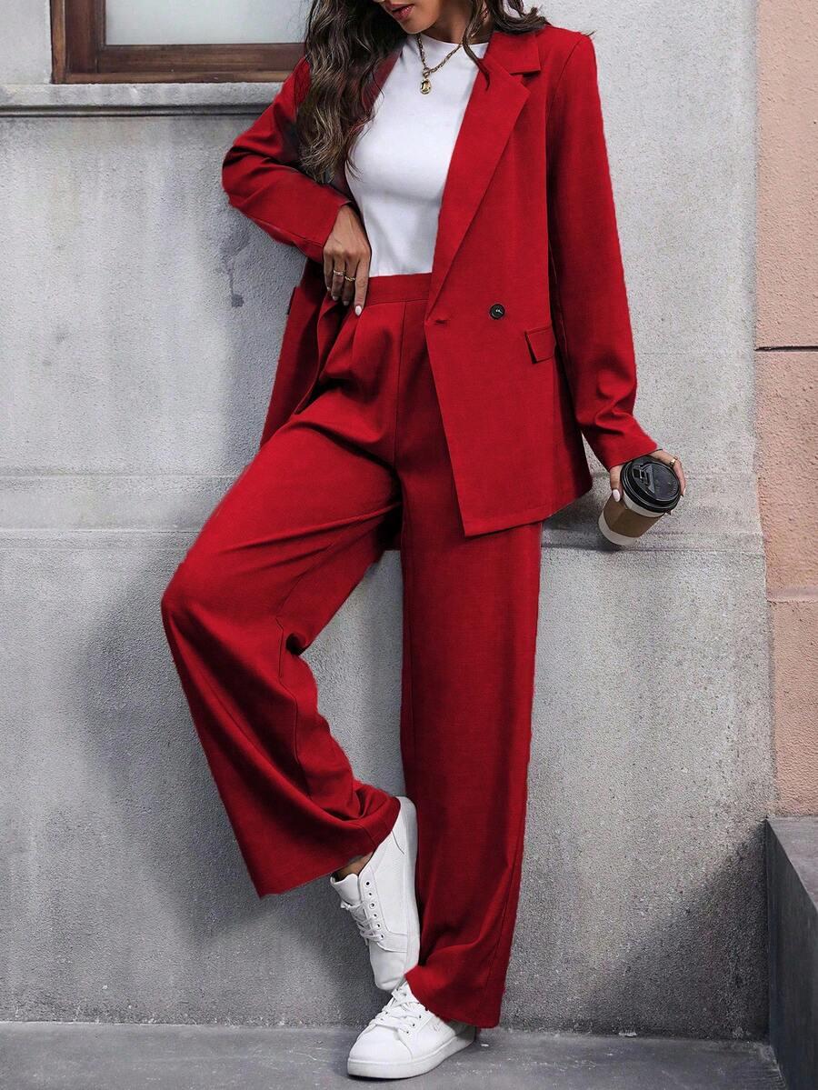 czerwone spodnie casual