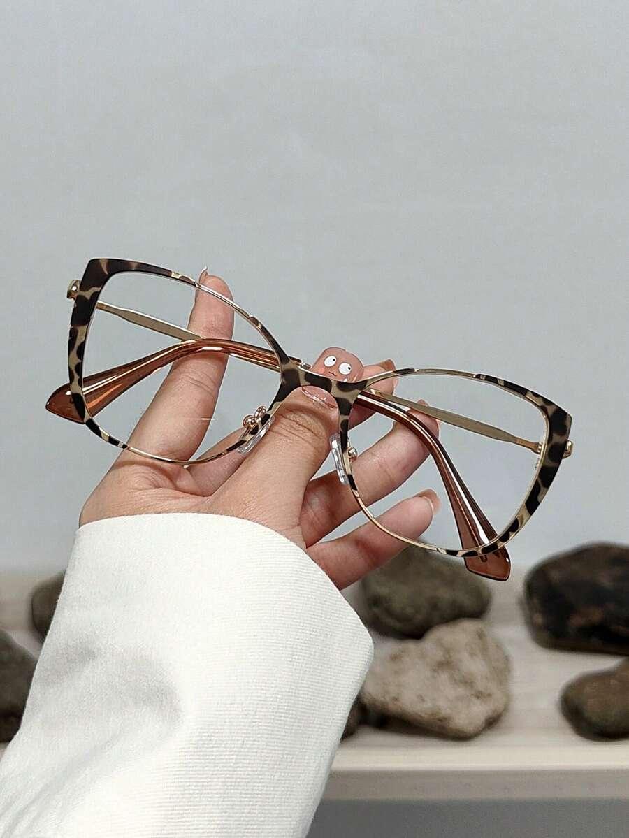 okulary zerówki animal print