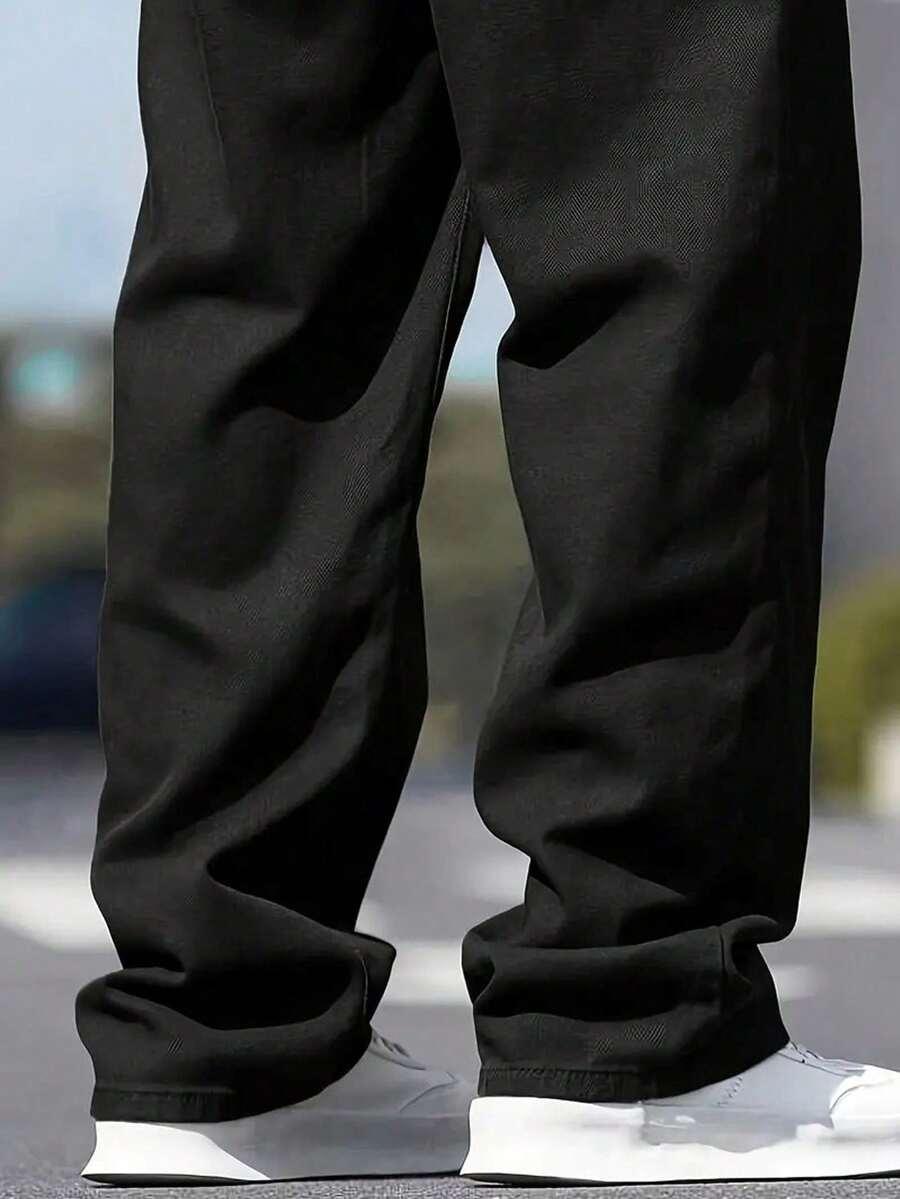 CZARNE SPODNIE JEANS