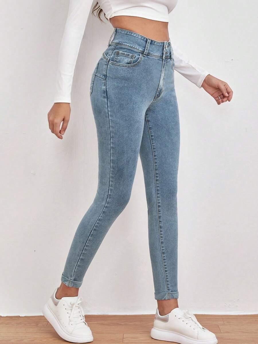 NIEBIESKIE SPODNIE JEANS 