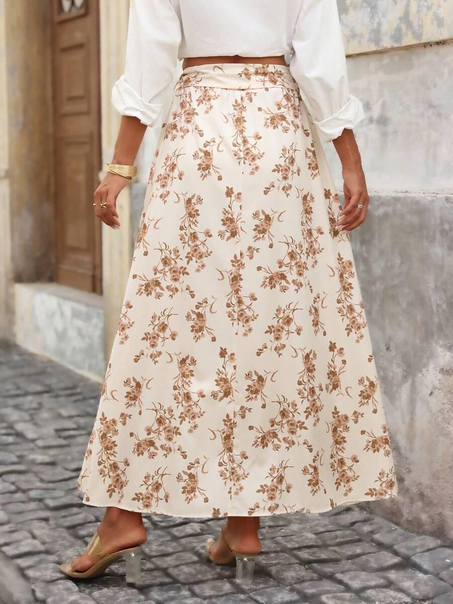 spódnica kwiaty wzór