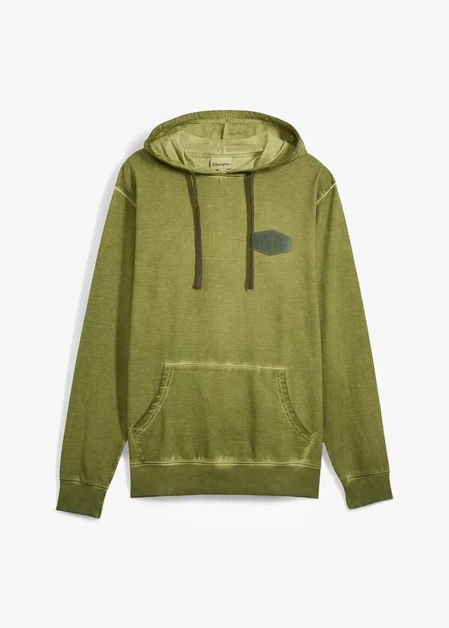 BLUZA Z KAPTUREM Z BAWEŁNY