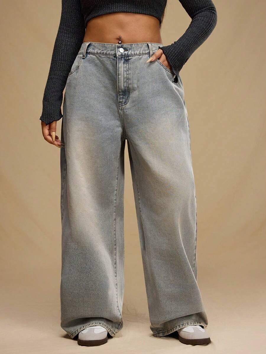PROSTE SPODNIE JEANS