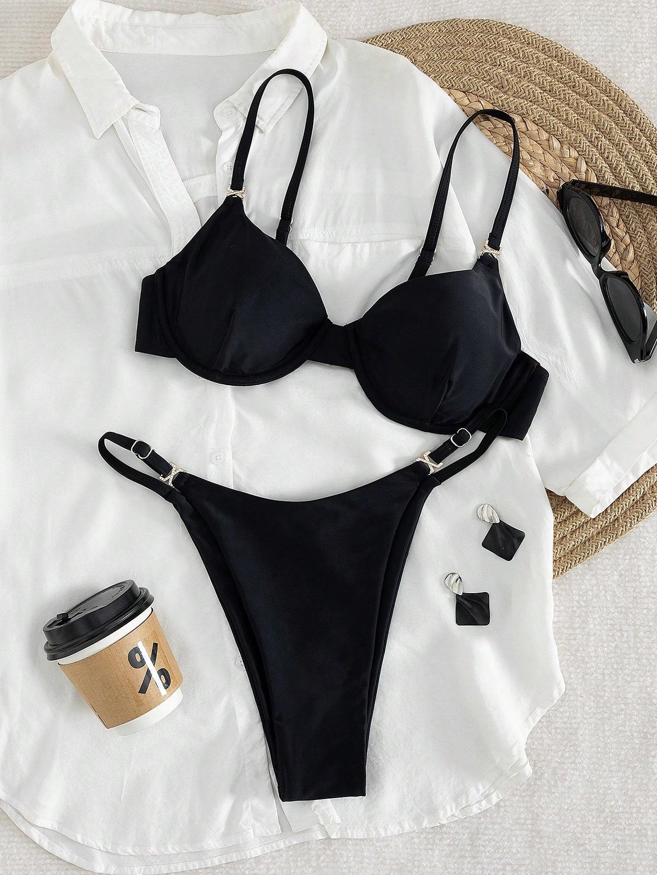 czarna góra od bikini