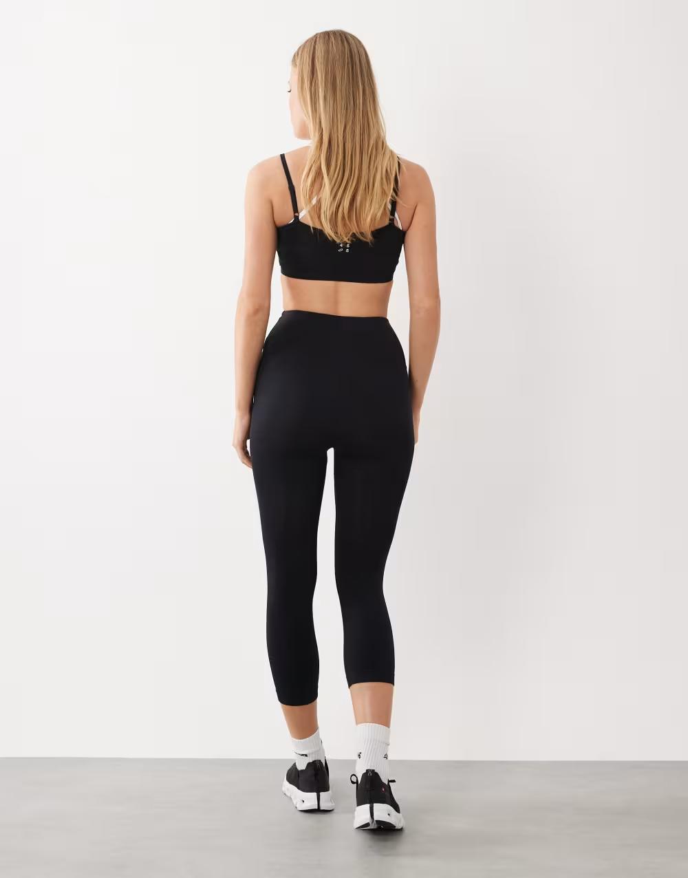 CZARNE LEGGINSY WYSOKI STAN 7/8