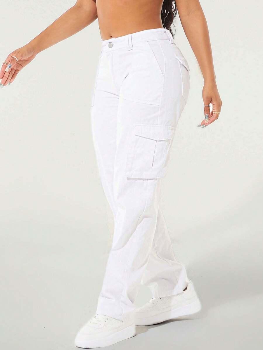 białe spodnie jeans