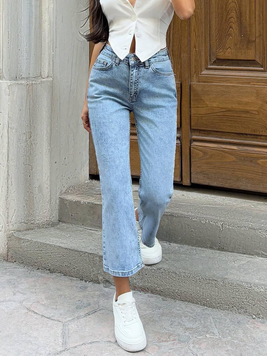 NIEBIESKIE SPODNIE JEANS