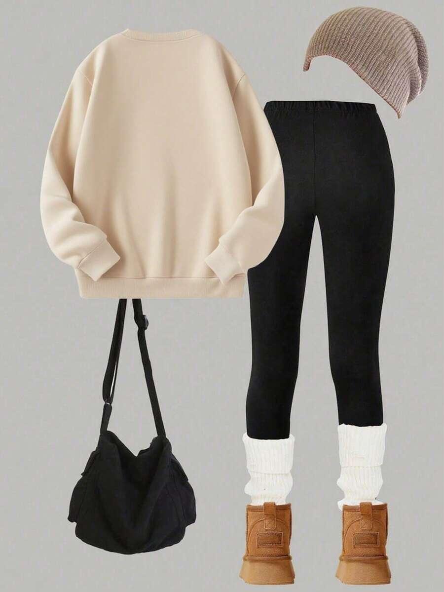 BLUZA LEGGINSY KOMPLET