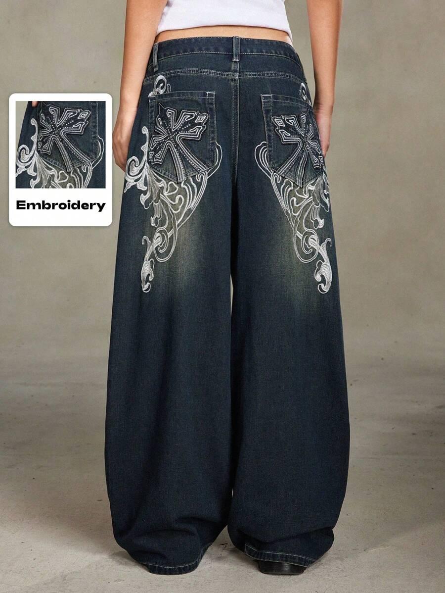 spodnie jeans zdobienia