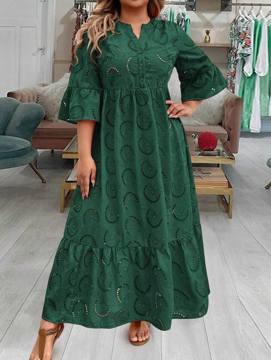 zielona maxi sukienka