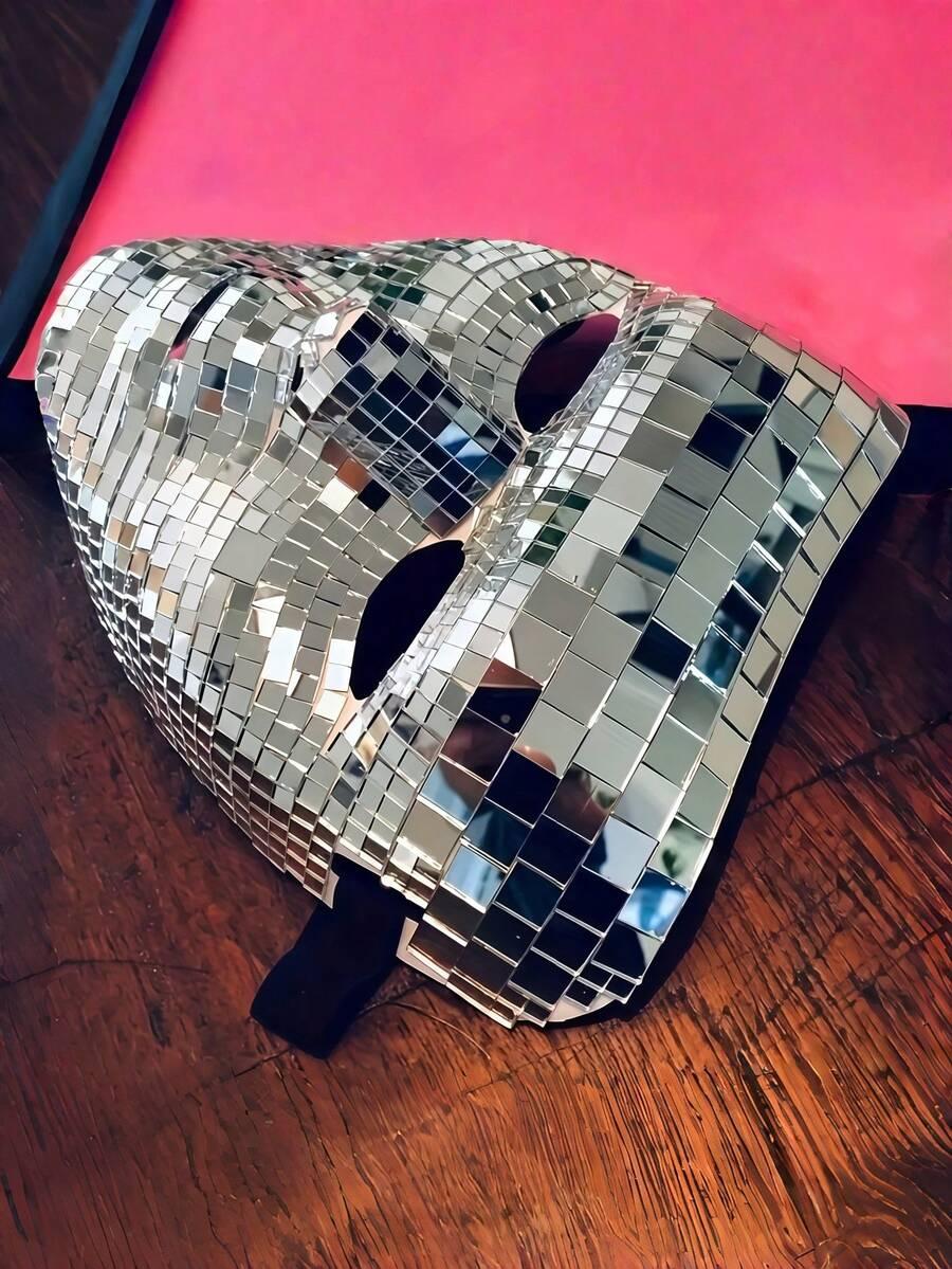 srebrna maska disco