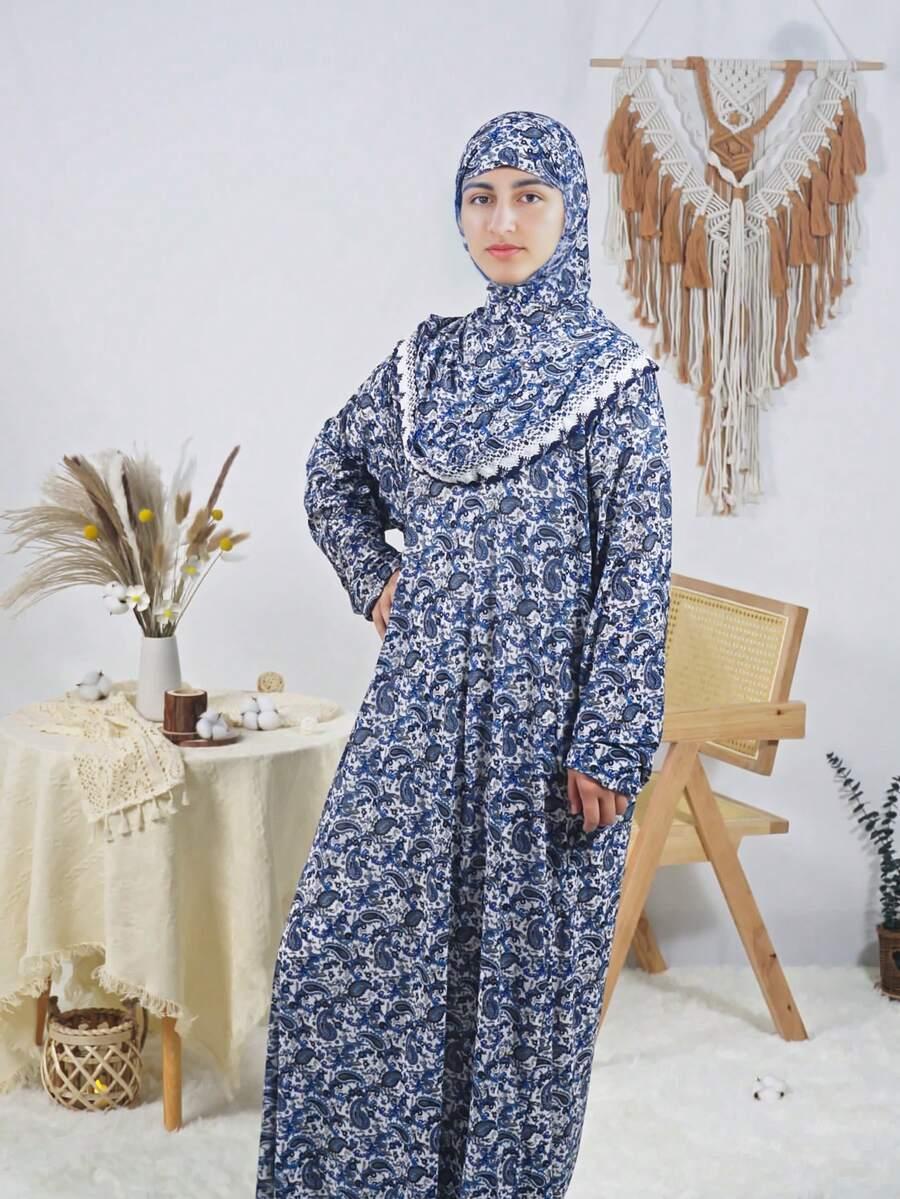 niebieska maxi sukienka 
