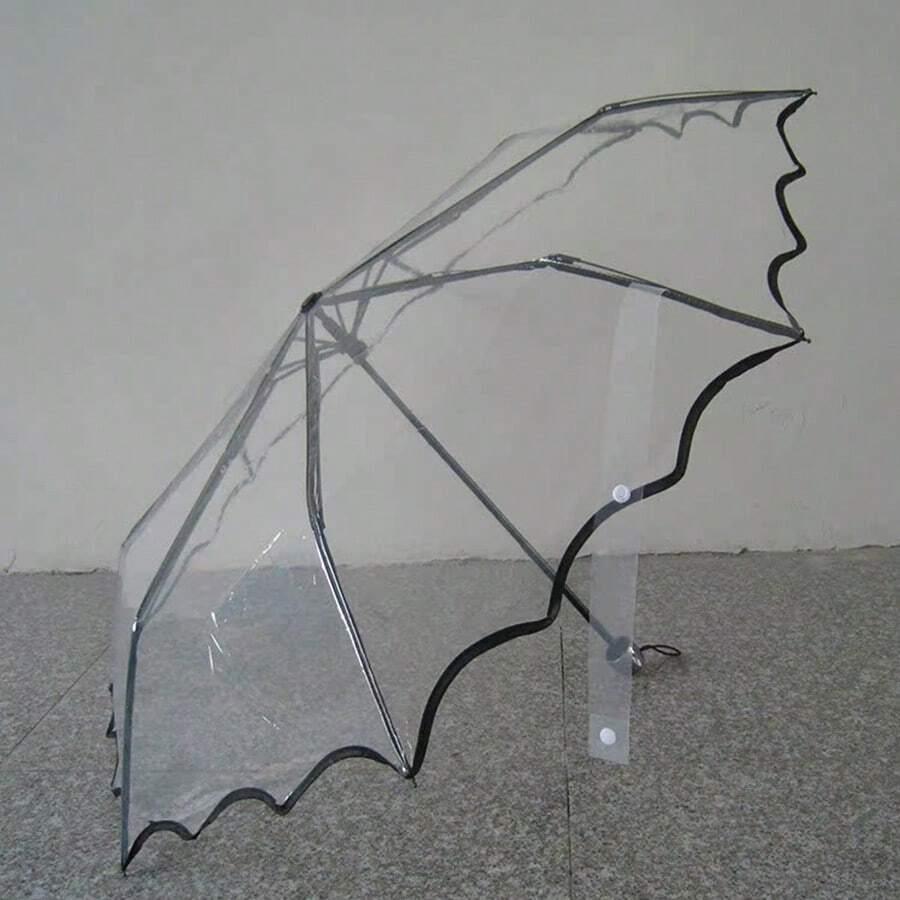 bezbarwny składany parasol