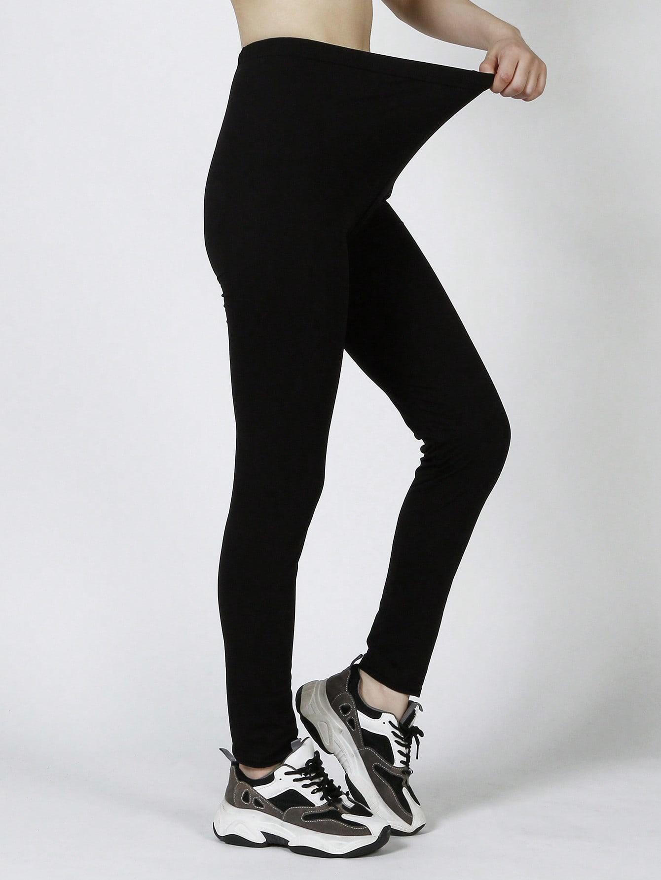 CZARNE LEGGINSY CASUAL