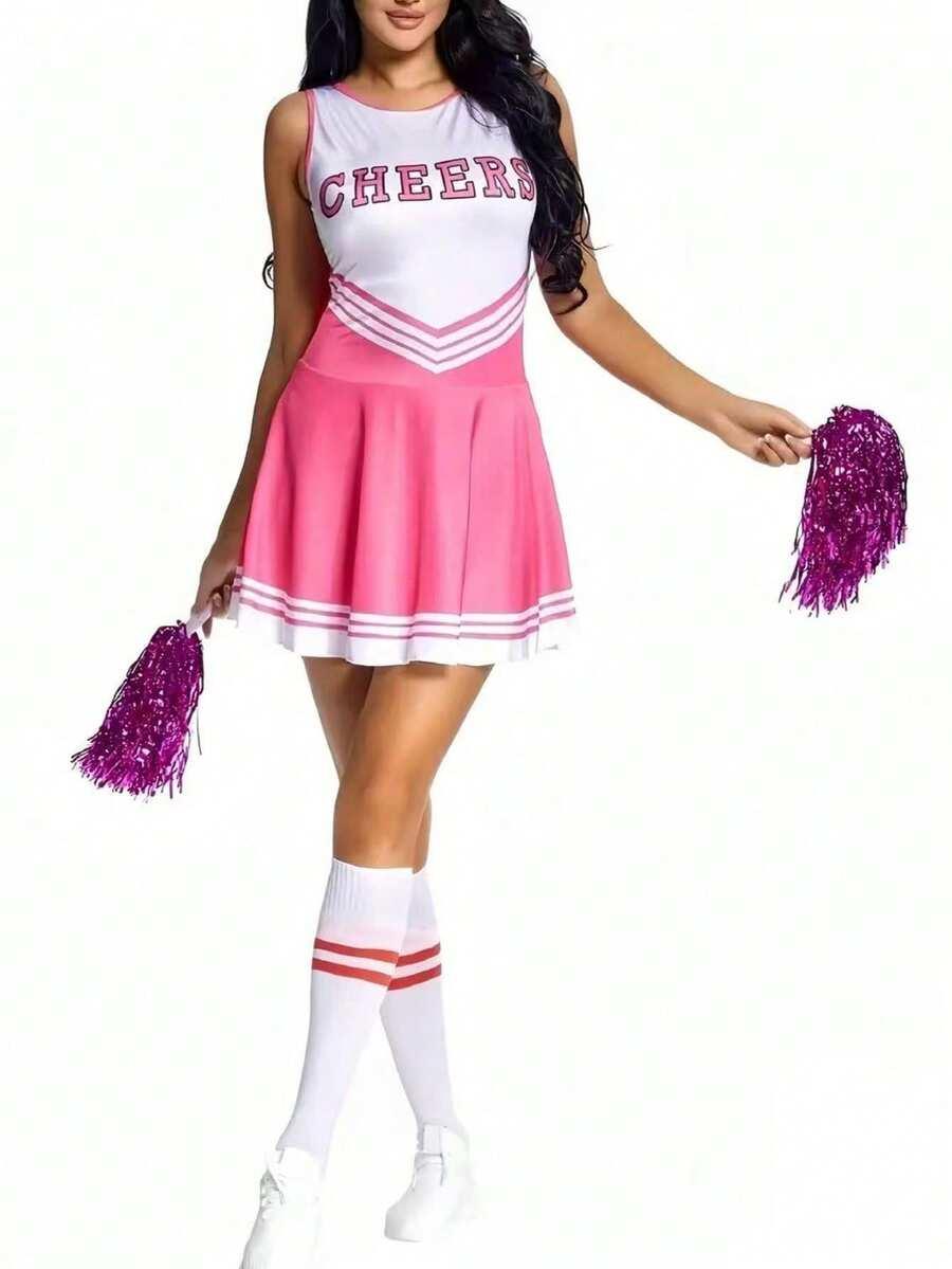 różowy kostium cheerleaderki