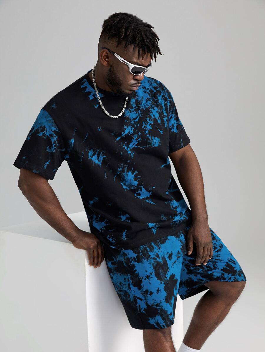 komplet tie-dye t-shirt krótkie spodenki