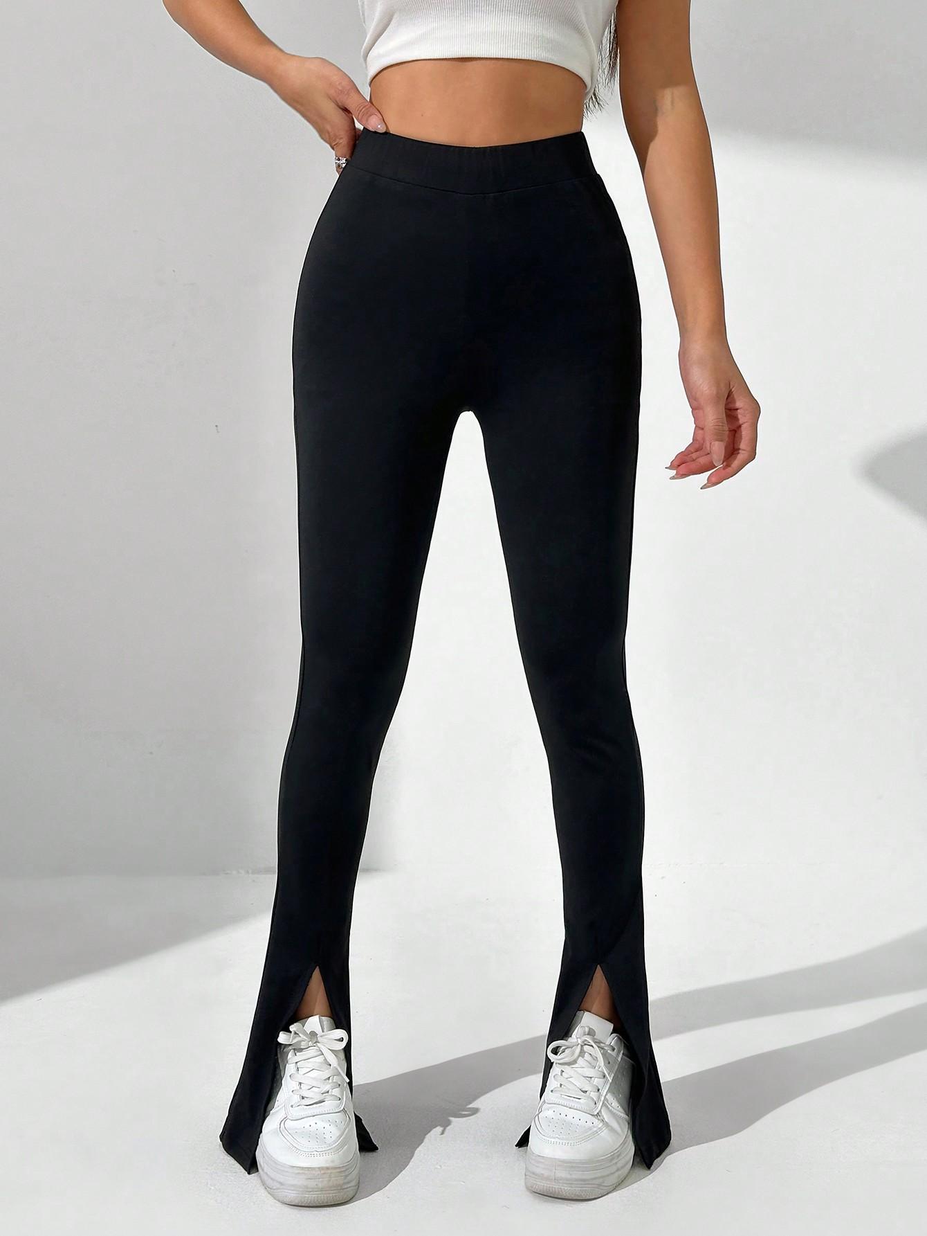 CZARNE LEGGINSY DZWONY