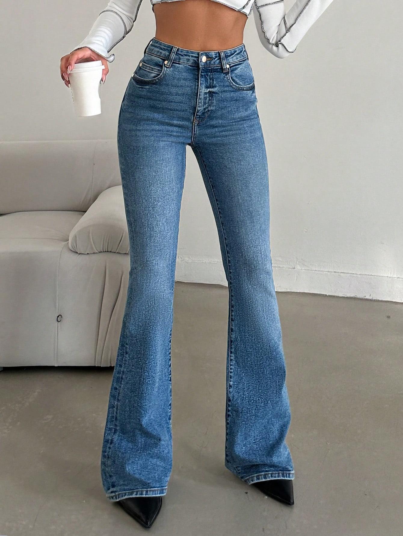 SPODNIE JEANS WYSOKI STAN