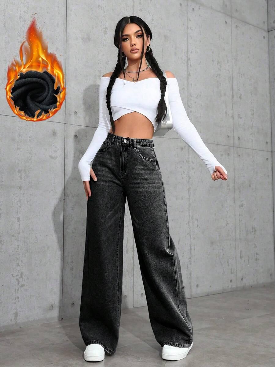 SPODNIE JEANS WYSOKI STAN