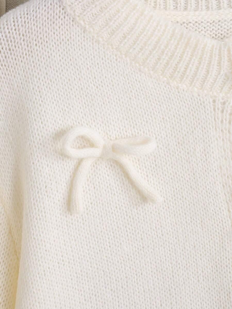 kremowy dzianinowy sweter