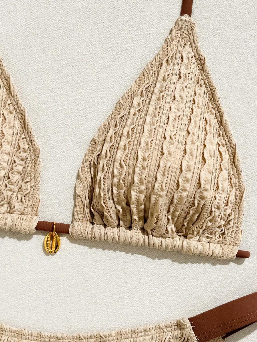 dwuczęściowy kostium kąpielowy bikini spodnie komplet