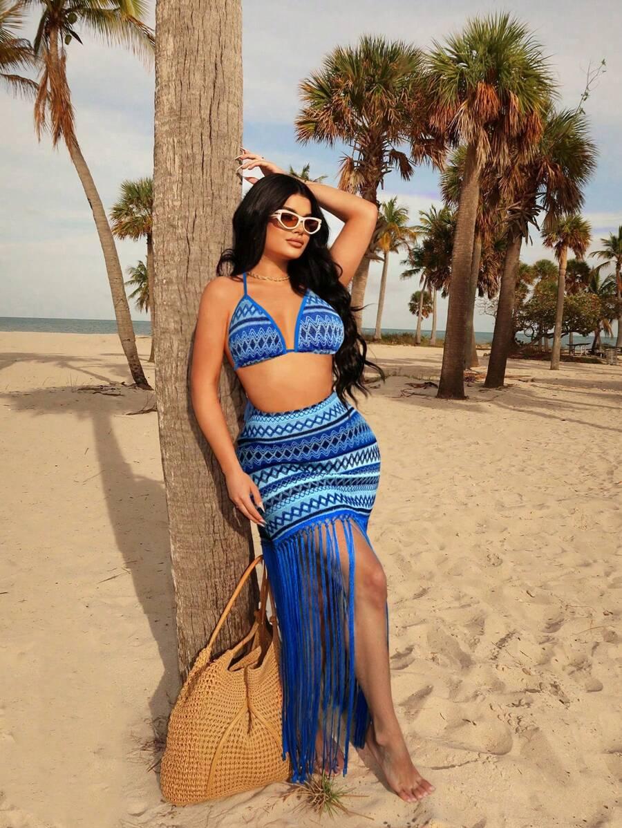 niebieska GÓRA OD BIKINI