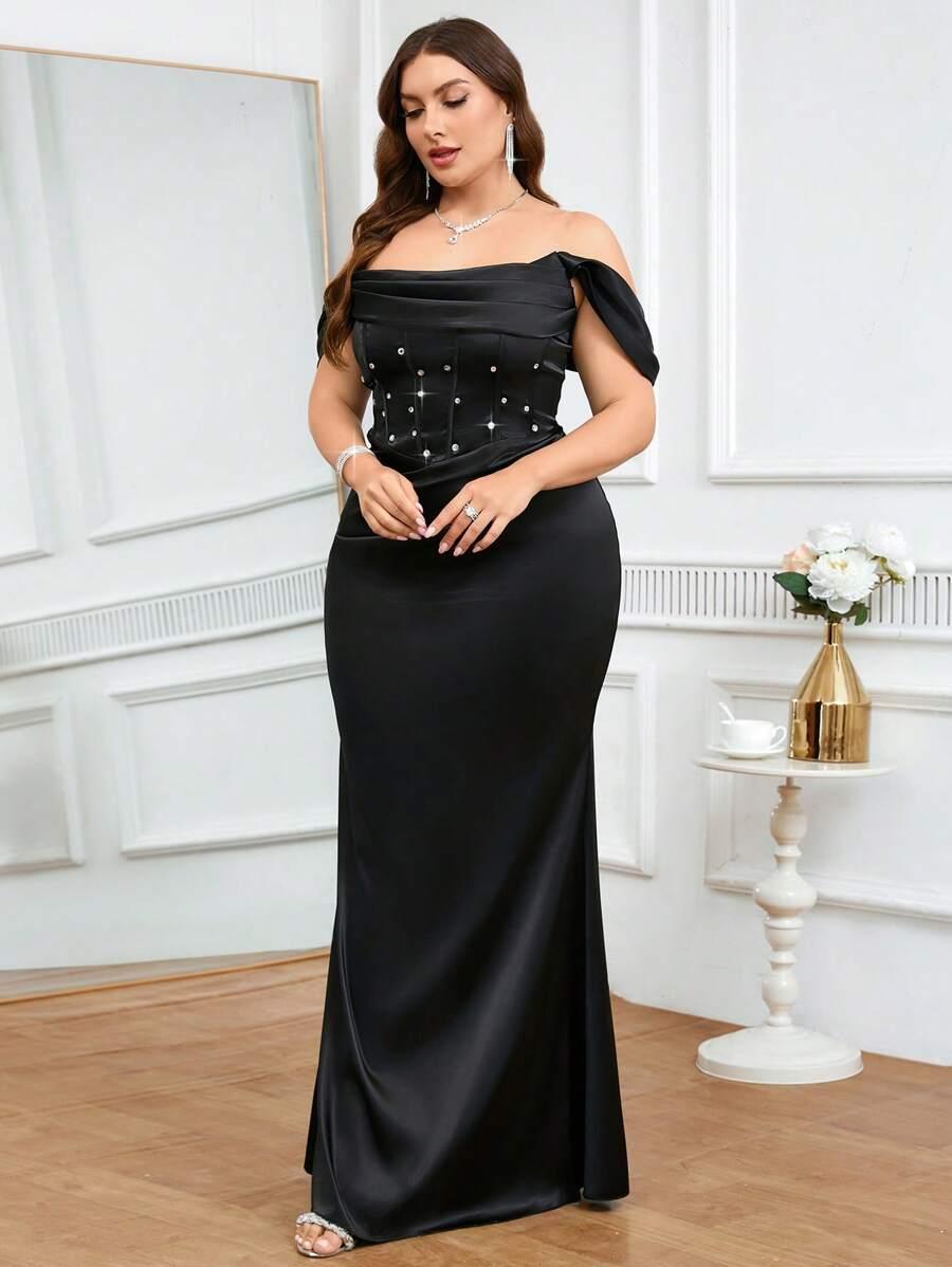 CZARNA MAXI SUKIENKA