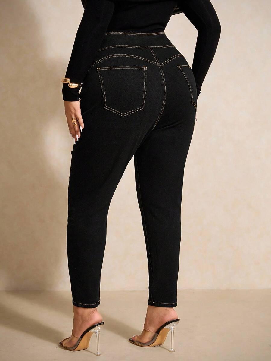 SPODNIE JEANS WYSOKI STAN