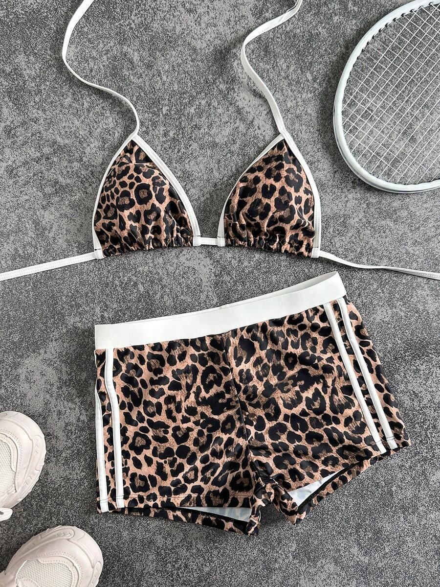 DWUCZĘŚCIOWY STRÓJ KĄPIELOWY ANIMAL PRINT