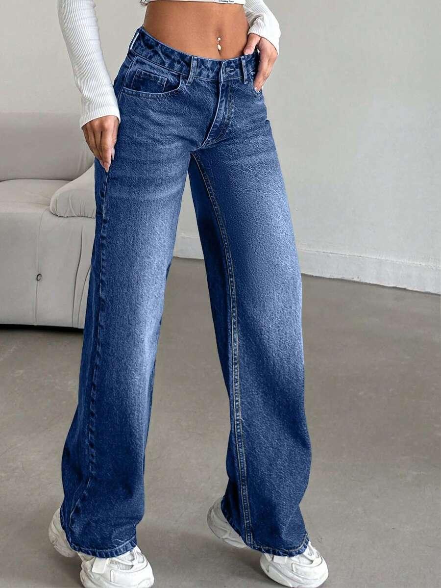 NIEBIESKIE SPODNIE JEANS