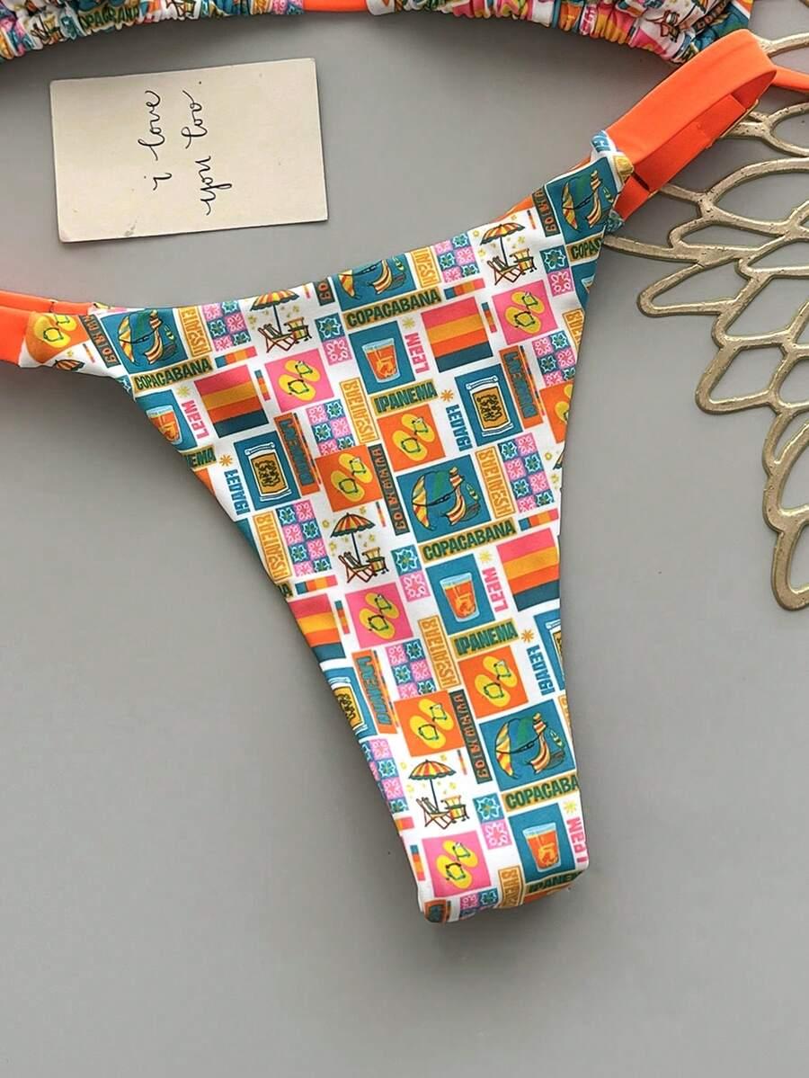 KOMPLET BIKINI Z WZOREM