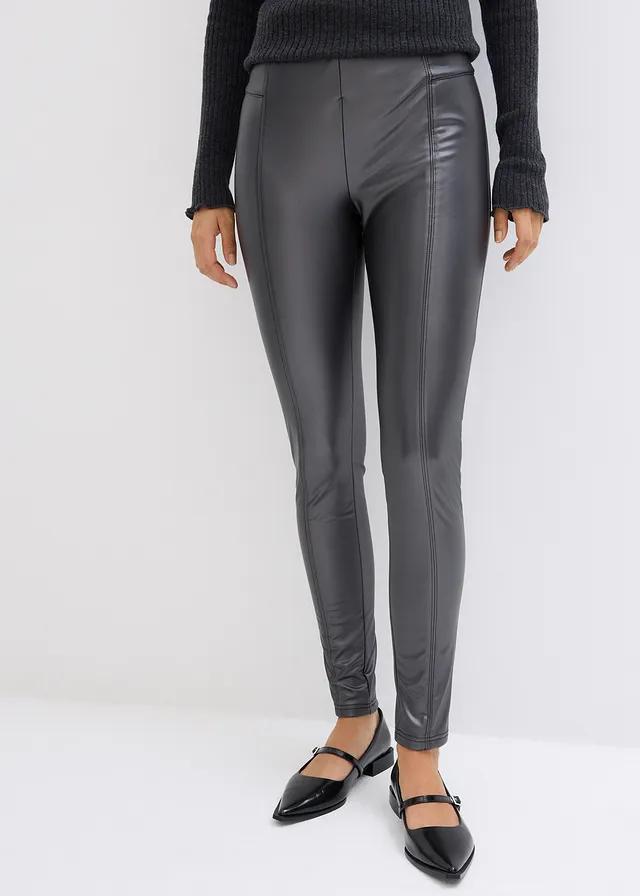 LEGGINSY Z METALICZNYM POŁYSKIEM